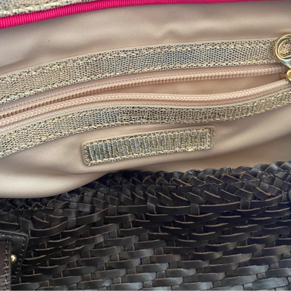 Juicy Couture Huge Brown Woven Leather Tote!! EUC RARE Stunningly Gorgeous 💛HP💛 - Picture 8 of 16